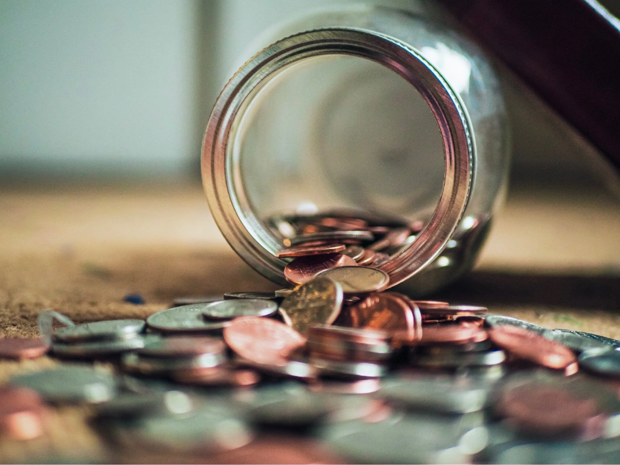 jar of coins